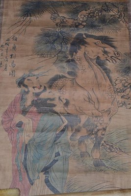 Lot 210 - A 19th century Chinese scroll