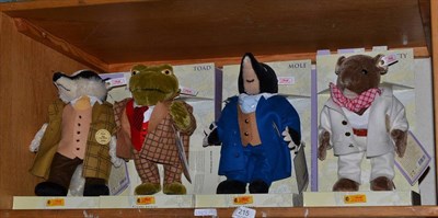 Lot 215 - Steiff Wind in the Willows characters- Toad, Badger, Ratty, Mole