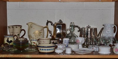 Lot 243 - A quantity of glass, ceramics and plated ware including Royal Doulton and Carlton ware