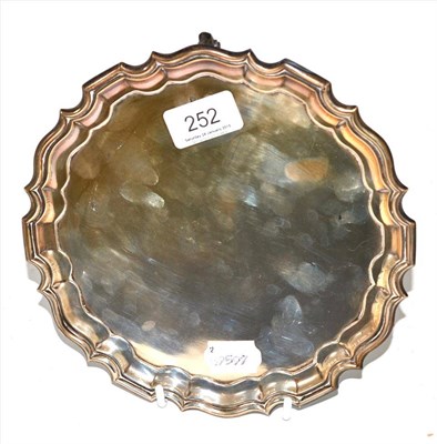 Lot 252 - A silver salver