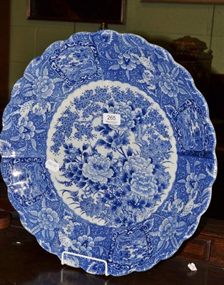 Lot 265 - A Japanese blue and white charger