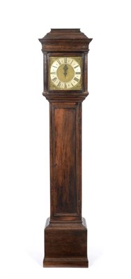 Lot 745 - A Good Oak Thirty Hour Pre-Numbered Longcase Clock, signed Jonas Barber, circa 1735, caddied...