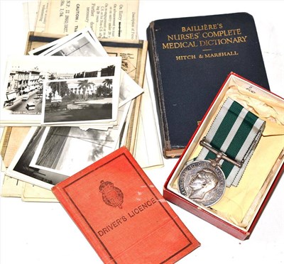 Lot 329 - A Royal Naval Reserve Long Service and Good Conduct Medal with associated ephemera to 7063 A.L....