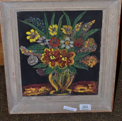 Lot 353 - After Andre Derain, Still life of flowers, bears false signature, oil on panel