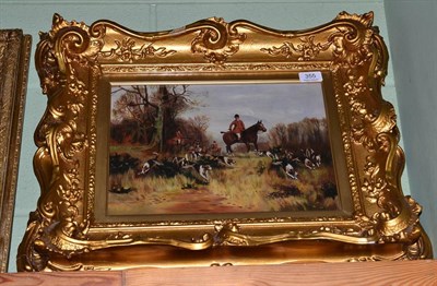 Lot 355 - Manner of Thomas Sylvester Lloyd, The Hunt, oil on canvas