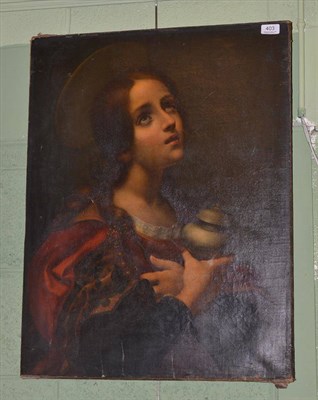 Lot 403 - After Carlo Dolci (19th century) Mary Magdalene, oil on canvas, 72.5cm by 55cm