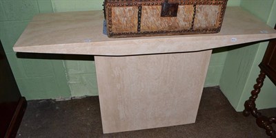 Lot 424 - Modern stone console table