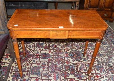 Lot 468 - A 19th century mahogany inlaid side table