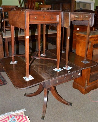 Lot 520 - Three mahogany Pembroke tables (a.f.)