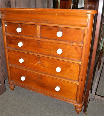 Lot 528 - Victorian pine four height chest of drawers