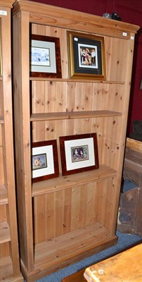 Lot 580 - A pine bookcase