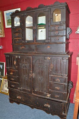 Lot 619 - Continental kitchen cupboard