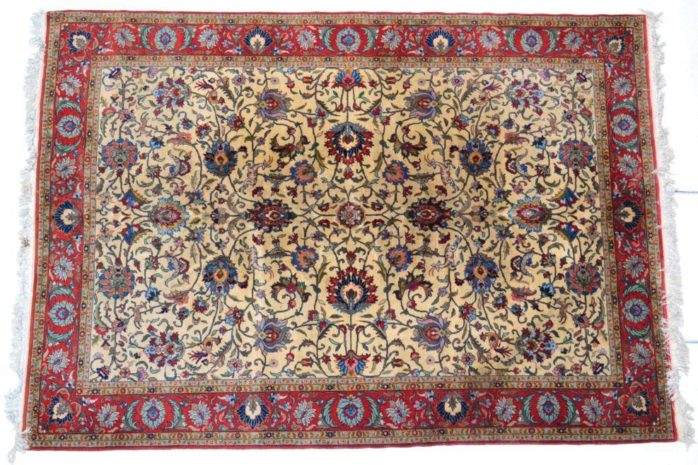 Lot 789 - <div><strong>Probably Ghom Carpet</strong></div> <div><strong>Central Iran</strong></div>...