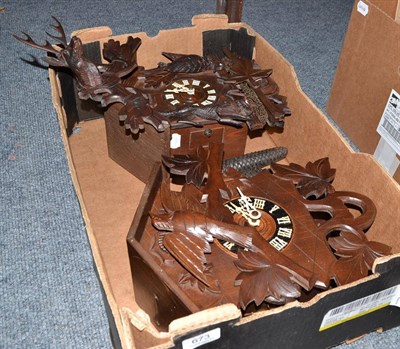 Lot 673 - Two cuckoo clocks