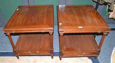 Lot 700 - A pair of reproduction lamp tables