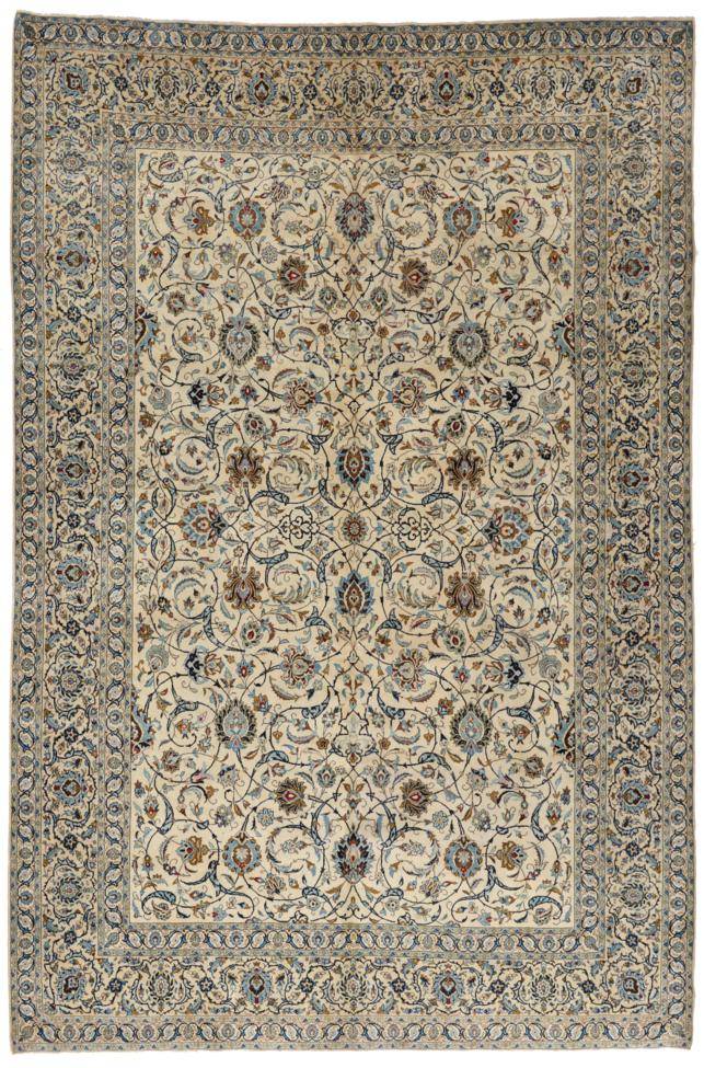 Lot 800 - Good Kashan Carpet Central Iran, circa 1960 The field with an allover design of palmettes and...