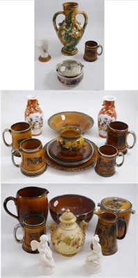 Lot 26 - A small quantity of decorative ceramics including Royal Worcester pot pourri vase and cover,...
