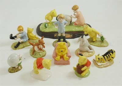Lot 35 - A group of eleven Royal Doulton Whinnie the Pooh figures (boxed)