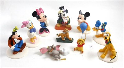 Lot 42 - A group of boxed Royal Doulton figures comprising: a collection of six Micky Mouse 70th anniversary