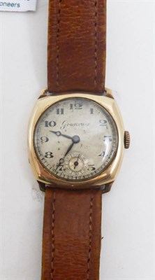 Lot 53 - A 1940 9ct gold gentleman's wristwatch, Grosvenor