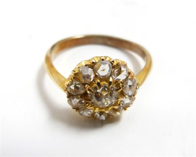 Lot 55 - Old cut diamond cluster ring