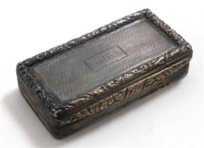 Lot 56 - A Georgian silver snuff box