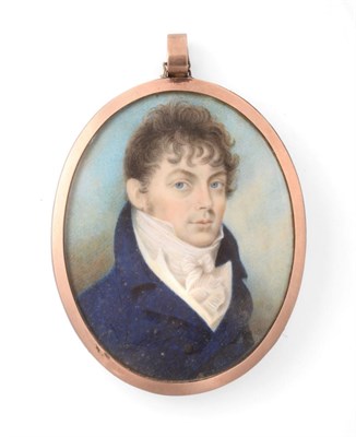 Lot 824 - Attributed to Nicholas Freese (act.1794-1814): Portrait Miniature of a Gentleman, half length,...