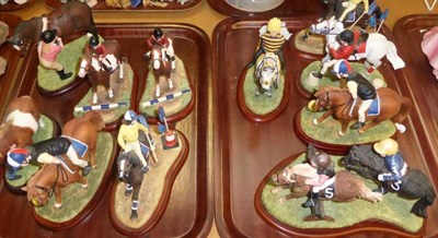 Lot 195 - A quantity of Border Fine Arts figures from the ";Hay Days"; collection (two trays)