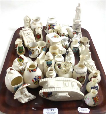 Lot 201 - Collection of miniature crested ware