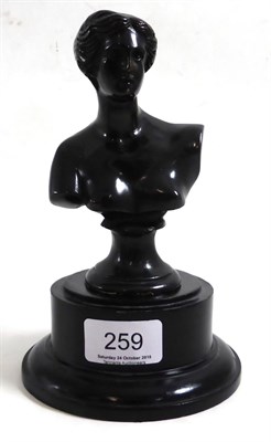 Lot 259 - A bronze bust of a classical lady