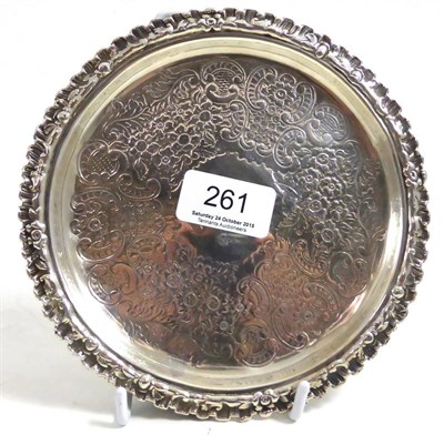 Lot 261 - A George IV silver waiter, Sheffield 1825