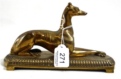 Lot 271 - Gilded greyhound