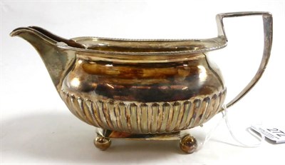 Lot 272 - George III silver cream jug, London 1812