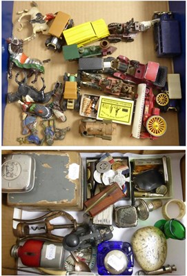 Lot 287 - Collectables, including lead figures, Yesteryears, commemorative items, eye glass, etc (in two...