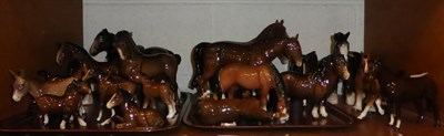 Lot 308 - A quantity of Beswick and Sylvac bay horses and foals (some a.f.)