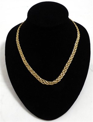 Lot 421 - An 18ct gold necklace stamped '750'