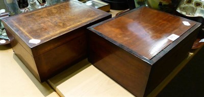 Lot 470 - Two workboxes and contents