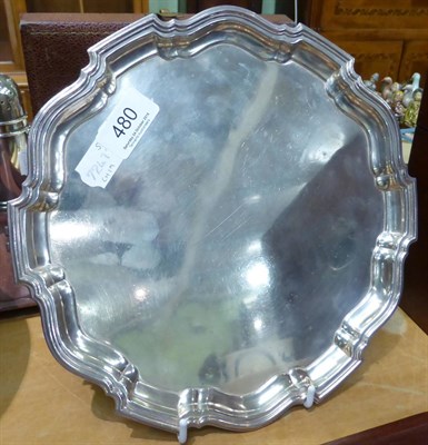 Lot 480 - A silver salver, Birmingham assay model