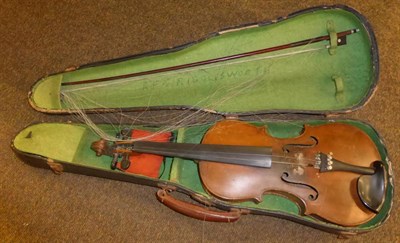 Lot 492 - A German copy of a Stradivarius violin