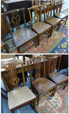 Lot 1034 - Seven assorted country chairs