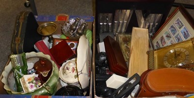 Lot 1047 - Two boxes of household effects