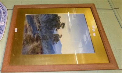 Lot 1198 - S Barnes, Highland scene with deer