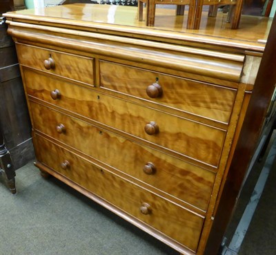 Lot 1234 - A four height chest of drawers