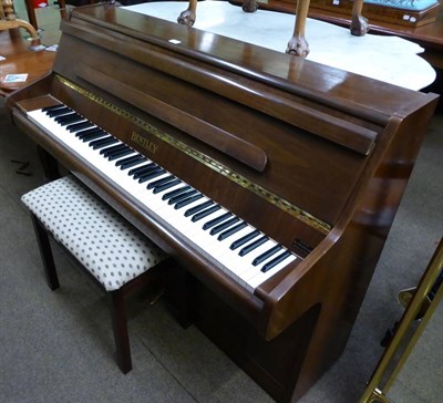 Lot 1241 - Bentley upright piano and stool