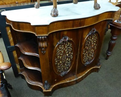 Lot 1246 - A Victorian rosewood chiffonier