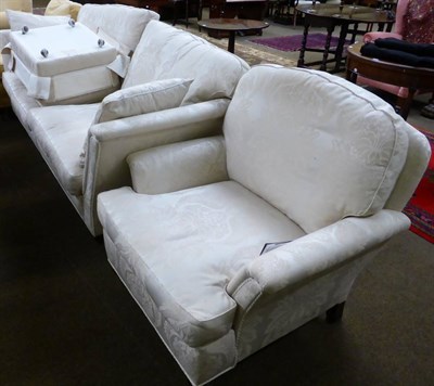 Lot 1272 - A Duresta settee, an armchair and a footstool (Ruskin model)