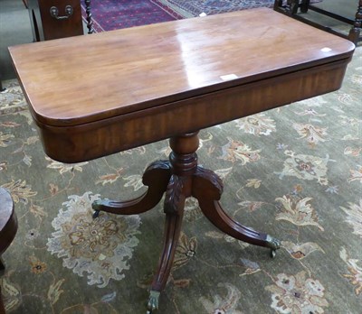 Lot 1300 - A mahogany fold over table