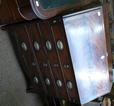 Lot 1322 - George III mahogany bureau