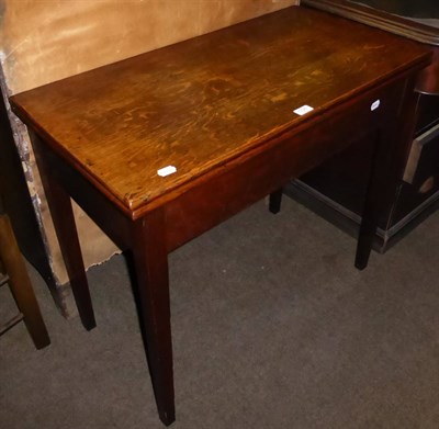 Lot 1325 - An oak fold over tea table