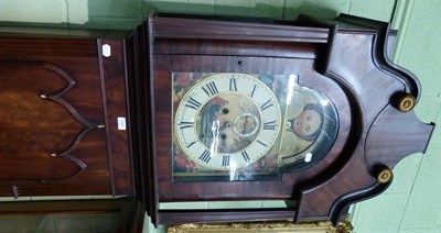 Lot 1341 - A mahogany eight day longcase clock, dial later signed Butterfield Todmorden, with pendulum and two